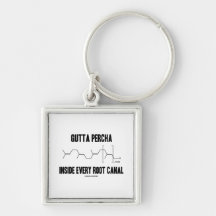 Gutta Percha Inside Every Root Canal (Chemistry) Keychains