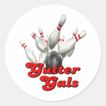 Gutter Gals Bowling Stickers