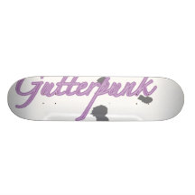 gutterpunk-perception records skate deck