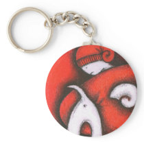 guy and dog keychains