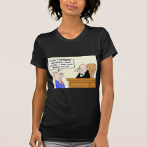 Guy bribes judge "just to be polite." t-shirts