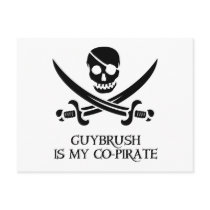 Guy Brush is My Co-Pirate Postcard