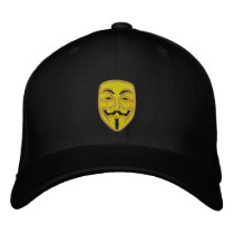 Guy Fawkes embroidered hats