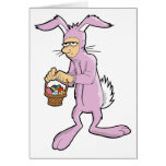 Guy in Bunny Suit Greeting Cards