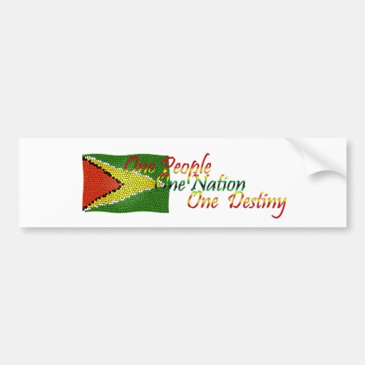 guyana-bumper-sticker-flag-with-motto-zazzle