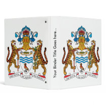Guyana Coat of Arms detail Vinyl Binders