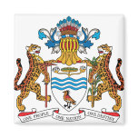 Guyana Coat of Arms detail magnets