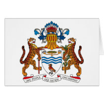Guyana Coat of Arms Greeting Card cards