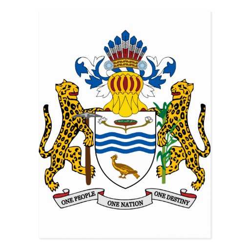 Guyana Coat Of Arms Postcard | Zazzle