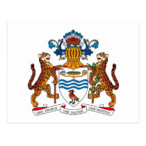 Guyana Coat of Arms Postcard postcards
