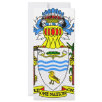 Guyana coat of arms rack card design