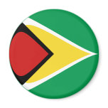 Guyana Fisheye Flag Magnet