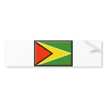 Guyana Flag bumper stickers