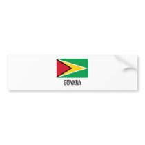 Guyana Flag bumper stickers