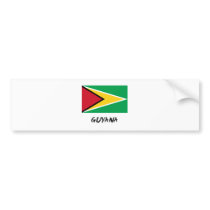 Guyana Flag bumper stickers