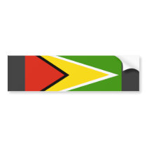 Guyana Flag bumper stickers