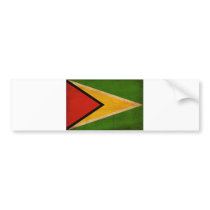 Guyana Flag Bumper Sticker