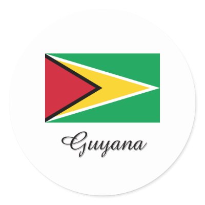 Guyana Flag Design Sticker by