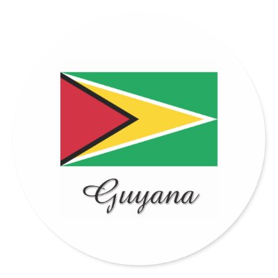 Guyana Flag Design Sticker by flagshirt