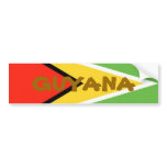 Guyana-Flag, GUYANA Bumper Stickers