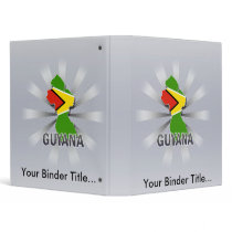 Guyana Flag Map 2.0 Vinyl Binders