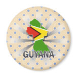 Guyana Flag Map 2.0 magnets