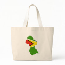 Guyana flag map bags