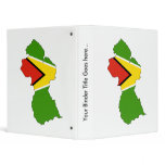 Guyana Flag Map full size binders