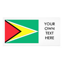 Guyana Flag Customized Photo Card