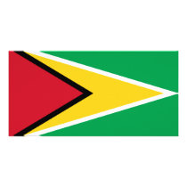 Guyana flag photo greeting card