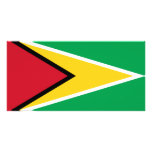 Guyana flag photo greeting card