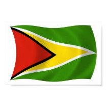 Guyana Flag Poster Print by LivingFlags2 Guyana Flag Poster Print