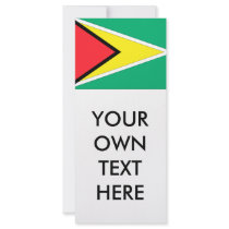 Guyana Flag Customized Rack Card
