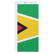Guyana flag customized rack card