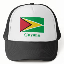 Guyana Flag with Name hats