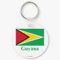 Guyana Flag with Name keychains by Vexillophile Guyana Flag with Name keychains
