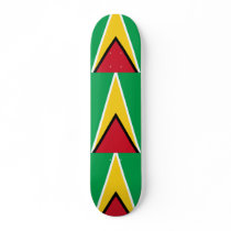Guyana, Guinea-Bissau flag Skate Board Deck