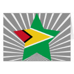 Guyana Star Greeting Card