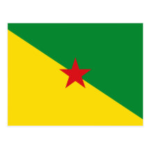 Guyane Flag GF Postcards