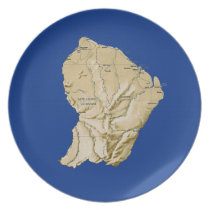 Guyane Map Plate