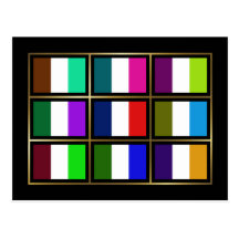 Guyane Multihue Flags Postcard