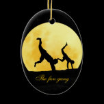 Guys and the full moon ornaments