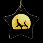 Guys and the full moon ornaments