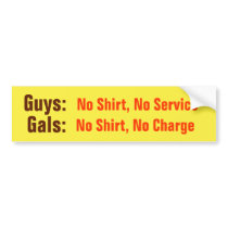 Guys & Gals Sticker bumper stickers by Funny_Stuff Guys & Gals Sticker bumper stickers
