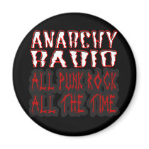 guys girls ANARCHY RADIO all punk all the time magnets