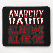 guys girls ANARCHY RADIO all punk all the time mousepads