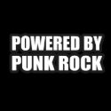 Powered by Punk Music Funny Punkrock Logo