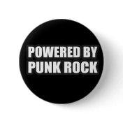 guys girls POWERED BY PUNK ROCK music Pinback Button