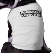 guys girls POWERED BY PUNK ROCK music Pet Shirt