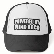 guys girls POWERED BY PUNK ROCK music Mesh Hat